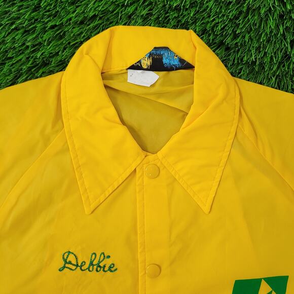 Vintage 60s Champion Coach Jacket XS/S 19x29 Yellow - Picture 11 of 14